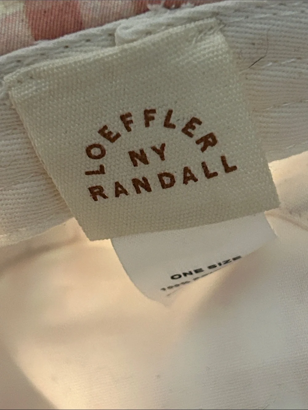 Loeffler Randall Pink Gingham Bucket Hat